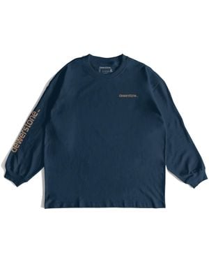 Dewerstone Monument Organic Cotton Long Sleeve - Blue