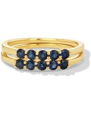 Jewelbird Sapphire Stacking Ring - White