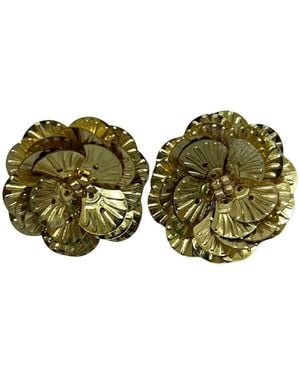 Simitri Goldie Studs Earrings - Green