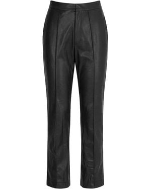 Herfetch Basic Faux Leather Pant - Black