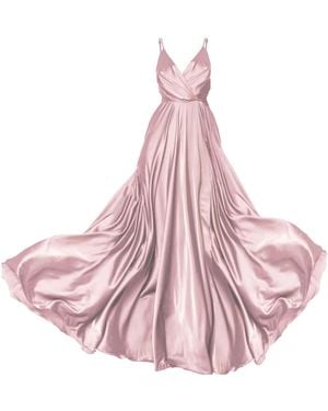 Angelika Jozefczyk Satin Long Dress Lilla - Pink