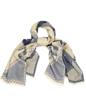 Saachi Equestrian Reversible Scarf - Blue