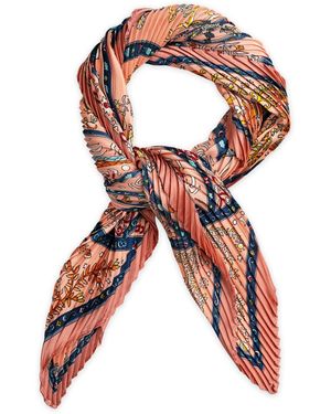 Wild Cosmos Jenna Plissé Petit Scarf - Pink