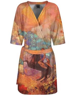 Aloha From Deer Muse On Pegasus Envelope Dress - Orange