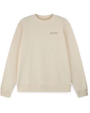 Sea_Washed Neutrals Organic Cotton Jumper, Calling - White