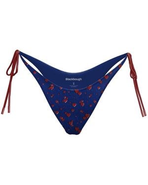 Blackbough Swim Zoey Side-Ties Adjustable Bottoms Heartache Pointelle - Blue