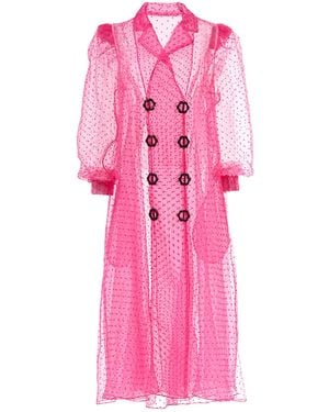 By Moumi Atlantean Coat Shocking Organdie - Pink
