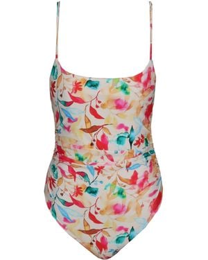 Solara Lilian Ruched One Piece - Red