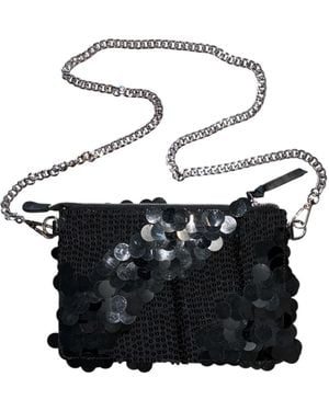 Any Old Iron Glossy Sequin Bag - White