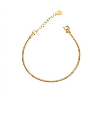 Lei & Mar Co. The Celine Snake Chain Bracelet - Metallic