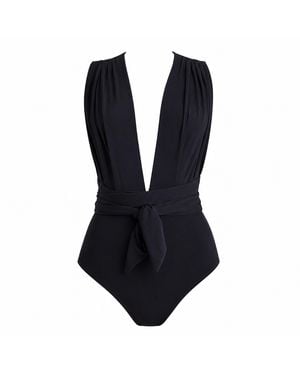 ROSIE BILLINGTON Multi-Way Swimsuit - Blue