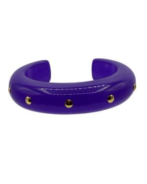 Michael Nash Jewelry Ingrid Studded Cuff - Purple