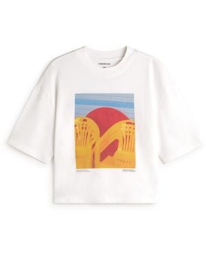 Thinking Mu Yosigo Lena Oversize T-Shirt - White
