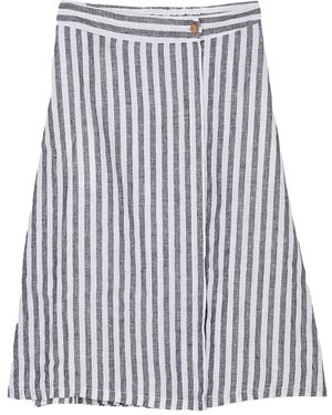REISTOR Overlap Midi Skirt - Blue