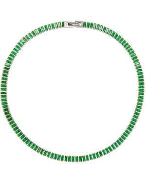 Maison De Gala Lina Crystal Necklace - Green
