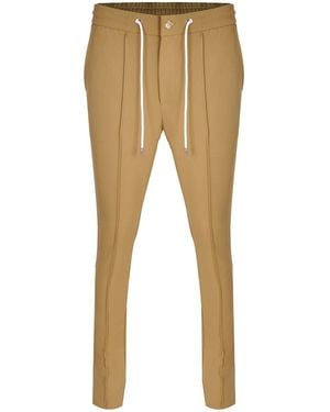 DAVID WEJ Ashford Plain Smart Drawstring Pants - Natural