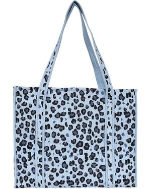 Conscious Yoga Collective The Leopard Tote - Blue