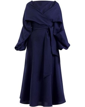 Meem Label Crawford Midi Dress - Blue