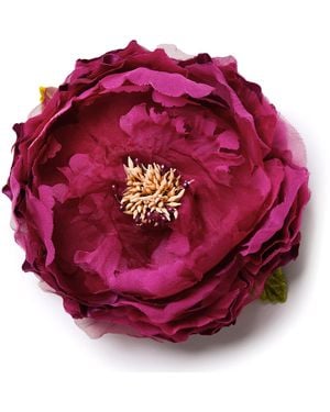 Helena Simon The Peony Floral Brooch - Red