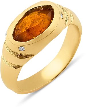 Ece London The Gaia's Eye Ring - Metallic