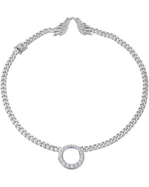 BLOOMTINE | Earth Angel HQ Archangel Halo Wings Premium Sterling Choker - Metallic