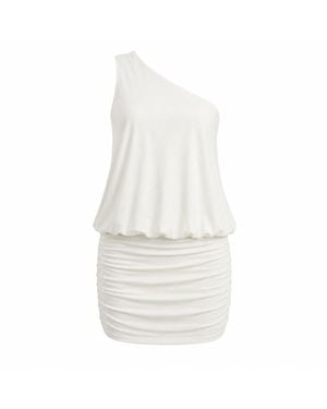 Maison De Gala Neutrals Elara Ivory Mini Dress - White