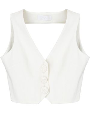 Vestiaire d'un Oiseau Libre Piano Open Back Vest - White