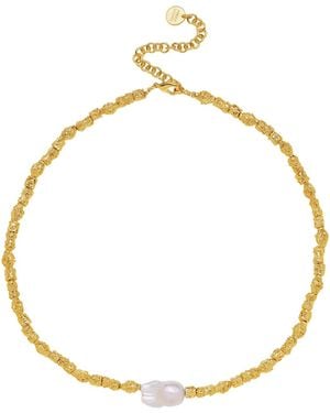 Amber Sceats Tulip Necklace - Metallic