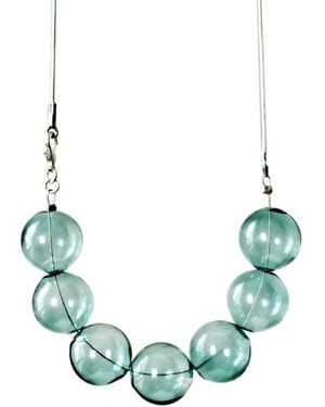 Laura Daili Emerald Dream – Hand-Blown Glass Necklace - Green