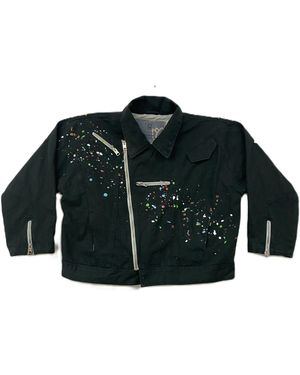 Zasta Studio Colour Palette Raw Denim Jacket G Five - Black