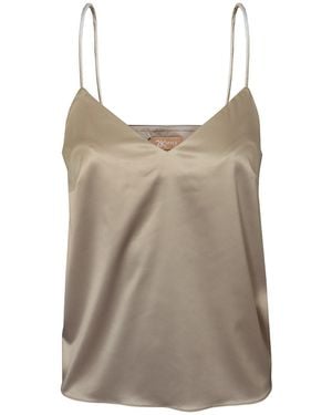 2KStyle Neutrals Jane Matte-Satin Spaghetti Strap Camisole - Brown