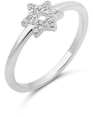 SHYMI Thin Star Of David - White