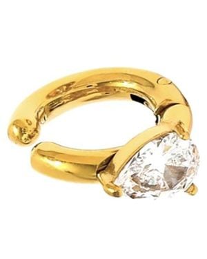 Mickey's Girl Teardrop Cuff Waterproof Earring - Metallic