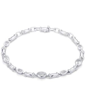 Lulu B London Topaz Gemstone Chain Bracelet - Metallic