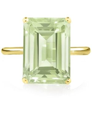 Augustine Jewels Vermeil Amethyst Cocktail Ring - Green