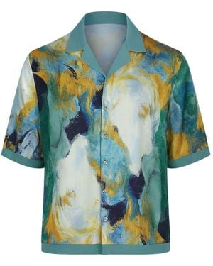 Freak Vault Fioritura Silk Shirt - Blue