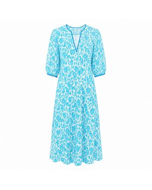 Kaminee Floral Dress - Blue