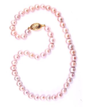 Mineralgems•Studio Pearl Necklace - Pink