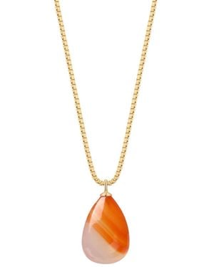 Katy Faye August Sardonyx Necklace - Metallic