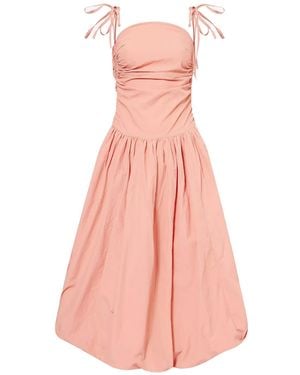 Amy Lynn Alexa Peach Puffball Dress - Pink