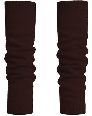 Fiora Muse Cashmere Arm Warmers - Brown