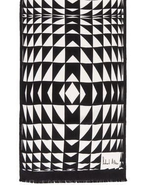 Richard Allan London And Prism Long Silk Scarf - Black