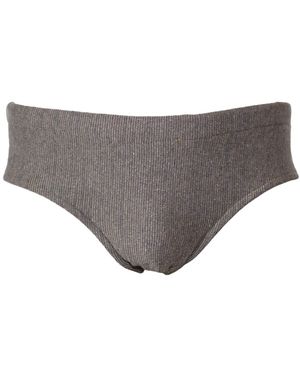Maria Aristidou Neutrals Aeneas Swim Brief - Gray