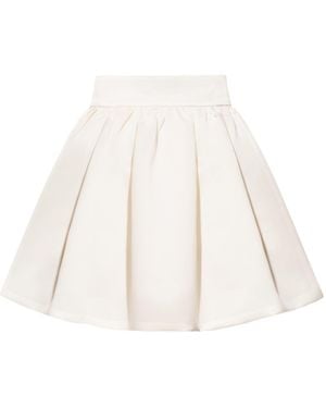 Tia Dorraine Satin Balloon Mini Skirt - White