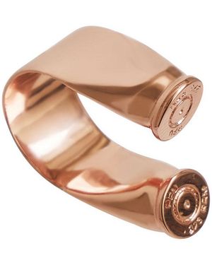 Armature Slim Double Bullet Ring - White