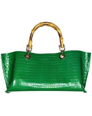 Ruj Heritage Mini Picnic Bag Croco - Green