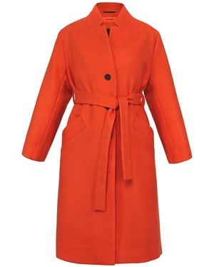 Thefour Noble Wool Coat - Red