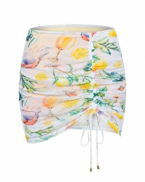 Plivati Zora Mesh Skirt — Adriatic - White