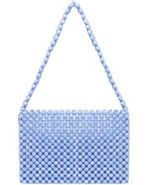 Tillie Beads Colour Pop Beaded Shoulder Bag - Blue