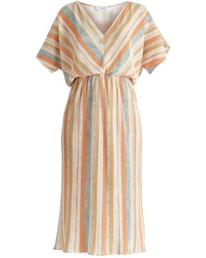 Paisie Two-Way Plisse Dress - Natural